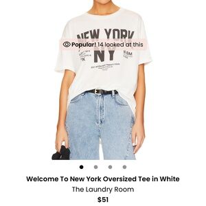 The Laundry Room White Oversized Tee